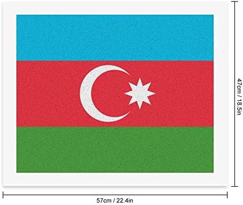 Флаг на Азербайджан САМ Боята по Номера Комплекти Акрилни Бои Стенни Художествени Картини за Декорация на Дома Хола Офис
