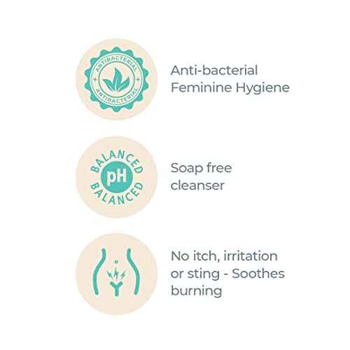 Dermavive Intimate Wash - Ежедневно свежо женско средство за измиване на лицето за жени | Без сапун, с балансирано за рН и доказано гинеколог,