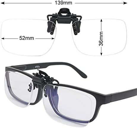 SLNFXC -Очила за четене с лесно клипс, Откидывающиеся нагоре и надолу, Без Увеличително стъкло, лесно и удобно в переноске, подходящ