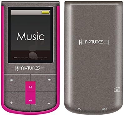 MP4 плейър Riptunes MP-1898P обем 8 GB с 1,8-инчов дисплей и слот за microSD карта, Розов