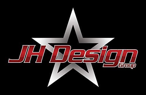 JH DESIGN GROUP Мъжка тениска Ford Mustang Distressed Stars & Bars с кръгло деколте от JH DESIGN GROUP