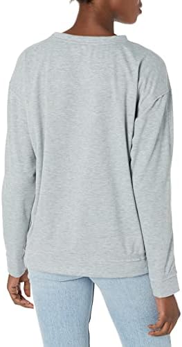 Женска тениска Zubaz Хедър Grey С кръгло деколте и джобове