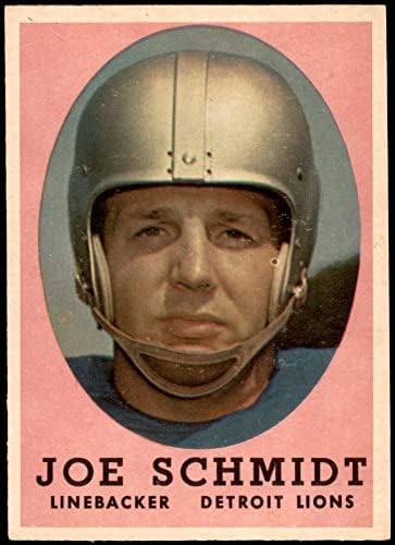 1958 Topps 3 Джо Шмид Детройт Лайонз (Футболна карта), БИВШ играч на Лайонз Питсбърг