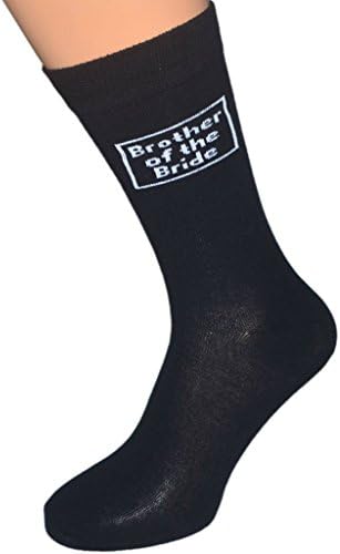 Мъжки Черни Памучни чорапи в деня на Сватбата Различни имена от Oaktree Gifts