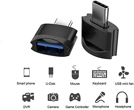 USB Адаптер C за свързване към USB конектора (2 опаковки), съвместим с Samsung SM-G986UZKEXAA за OTG със зарядно устройство Type-C. Използвайте