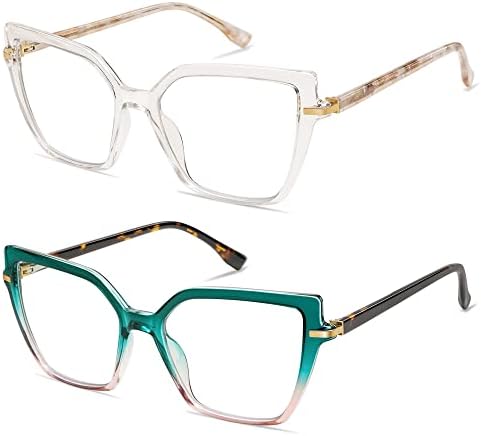 AMOMOMA Модни квадратни сини светозащитные очила за четене за жени, дамски ридеры, пружинни панти AM6082