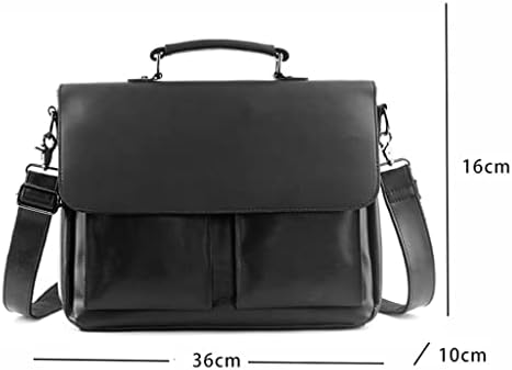 CLGZS Мъжки Дизайнерска чанта през рамо от естествена кожа, Чанта, чанти от Кожа на колана през рамото си (Цвят: D, размер: както е показано)