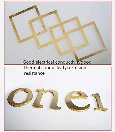 Месинг лист NIANXINN Percision Metals Суровини Чист Меден лист (Размер: 1,5x300x300 мм)