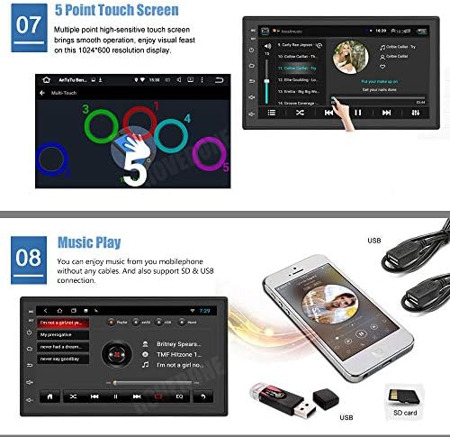 RoverOne Кола Стерео Радио за Mazda 5 2011 2012 2013 2014 2015 2015 Android Мултимедиен Плейър GPS Навигация Сензорен Екран, WiFi Bluetooth