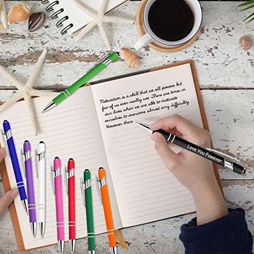 Персонализирани Химикалки са на Едро с писалка, 0,5 мм Индивидуални Дръжки с име, гравирани с лого или послание, отличен за бизнес, Коледа,