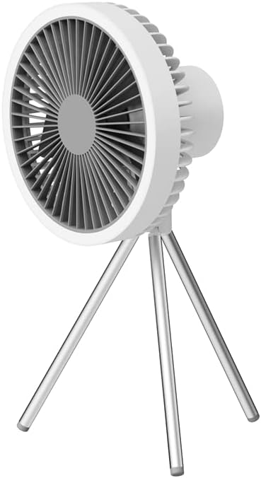 Вентилатор за къмпинг Cihely с led фенер, Акумулаторна батерия Вентилатор за къмпинг 10000 ма за Палатки, Многофункционален Портативен