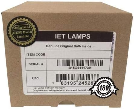 Лампи IET - Истинска оригинална работа на смени крушка/лампа с корпус OEM за проектор TAXAN KG-LDP1230 (Phoenix Вътре)