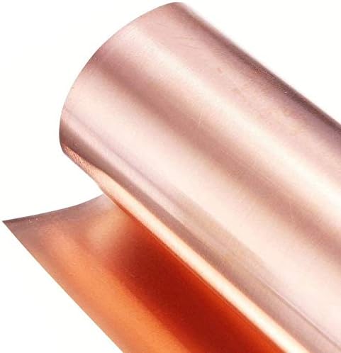 Метален лист от чиста Мед YUESFZ 99.99% за Космическата индустрия ръчно изработени Широчина 200 мм и Дължина 1000 мм Фолио от чист Меден