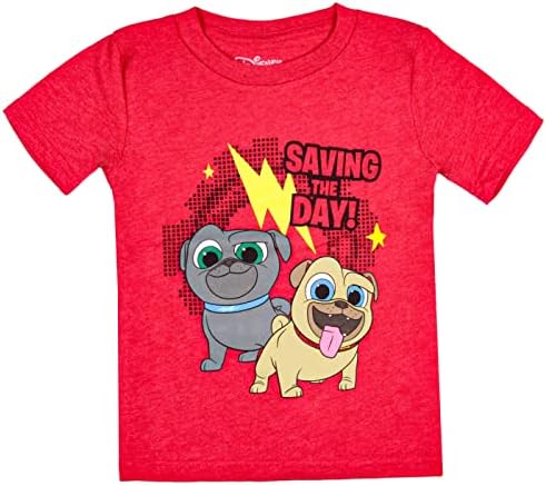Са подбрани тениска на Дисни за малки момчета 'Puppy Dog Pals Saving The Day'