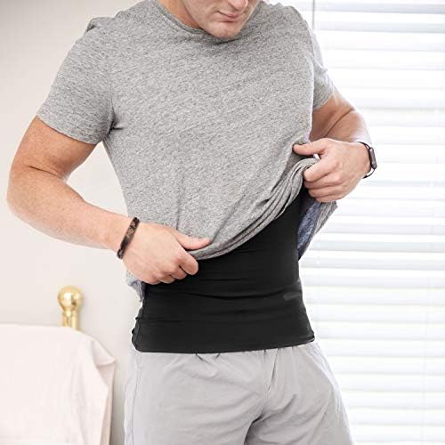 Insta Slim Мъжки Компресиране Риза Без Ръкави, С кръгло деколте и Мускули - Майк За Отслабване Body Shaper