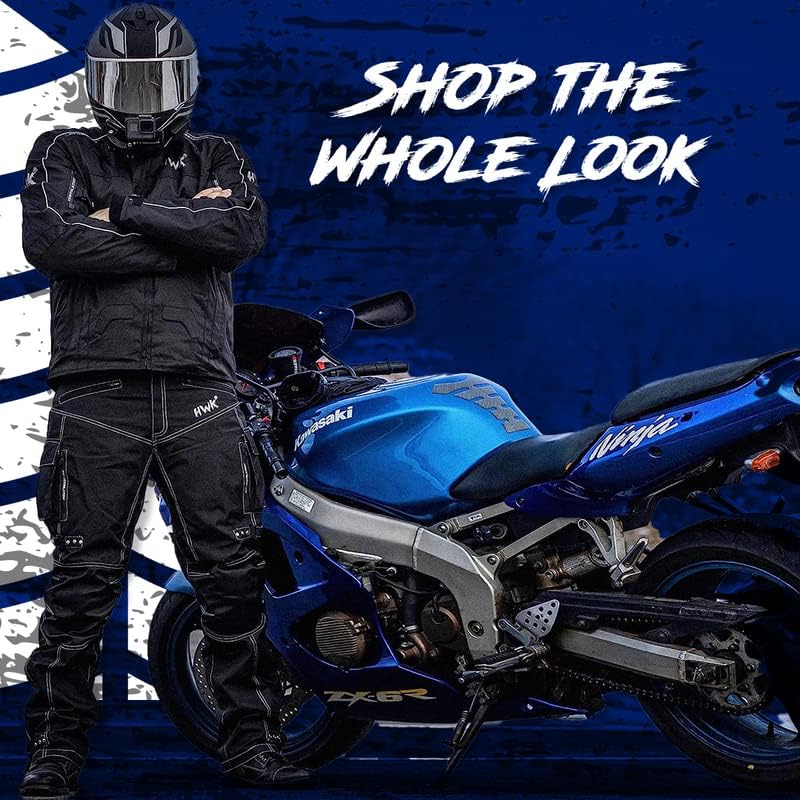 Мъжки мотоциклетът яке HWK Spyder от Атмосферостойкой текстилната тъкан Cordura за каране на мотоциклет в стил Ендуро-мотокрос и Ударопрочной