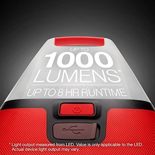 Led Лампа за къмпинг Energizer Vision-Ярка Лампа на батерии, Водонепроницаемое Аварийно осветление, Опаковка от 1 броя, Червено