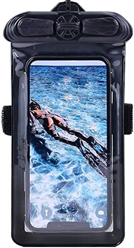 Калъф за телефон Vaxson Черно, Съвместим с Huawei P40 Pro + / P40 Pro Plus, Водоустойчив калъф, Суха чанта [Без защитно фолио за екрана]