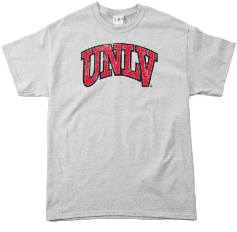 Тениска NCAA UNLV Rebels със 100-процентно предварително свиване в ретро стил Arch С къс ръкав