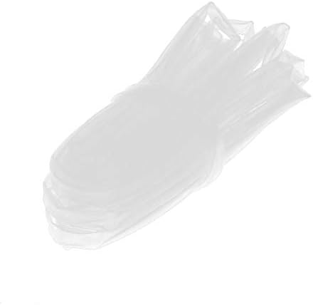 Свиване тръба X-DREE с вътрешен диаметър 5,5 мм, Прозрачен Метална обвивка, Кабелен ръкав с дължина 5 M (Tubo termocontraible 5,5 мм, Diámetro interno Кабел de envoltura transparente Кабел manga 5 м de largo