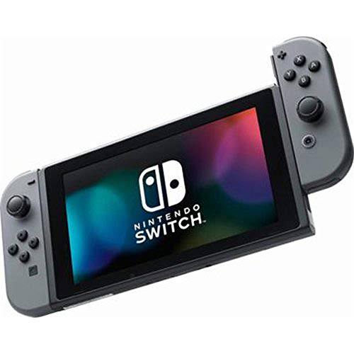 Конзолата на Nintendo Switch обем 32 GB с мрачен комплект Joy Con (HACSKAAAA) със защитно фолио, изработени от закалено стъкло на Nintendo