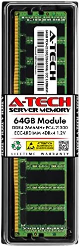 A-Tech 64 GB оперативна памет, за да Supermicro SYS-2029BT-HTR - DDR4 2666 Mhz PC4-21300 ECC С намалена натоварване LRDIMM 4DRx4 (4Rx4)