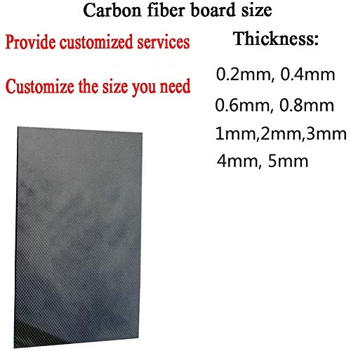 Лист плоча, изработени от Въглеродни влакна 3 мм x 100 мм x 500 мм, за обхвата на Дрона направи си САМ и Т.н. Дебелина на плочи От Чисто