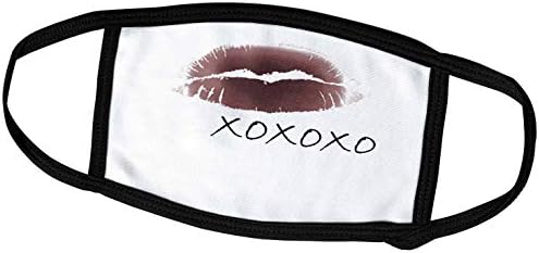 3dRose Patricia Sanders Creations - Капаци за устни XOXO Kiss - Face (fc_27948_3)