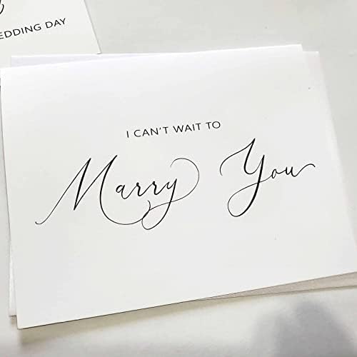 Комплект от 2 Картички на вашия сватбен ден в Миг пликове, Любовта на живота ми за пощенска Картичка в Деня на сватбата ни, на Моя на