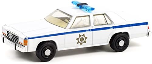 1983 Ford LTD Полицията Короната на Виктория Бял Терминатор 2: денят на страшния съд (1991) Филм в Холивуд серия 1/64 Модел автомобил,