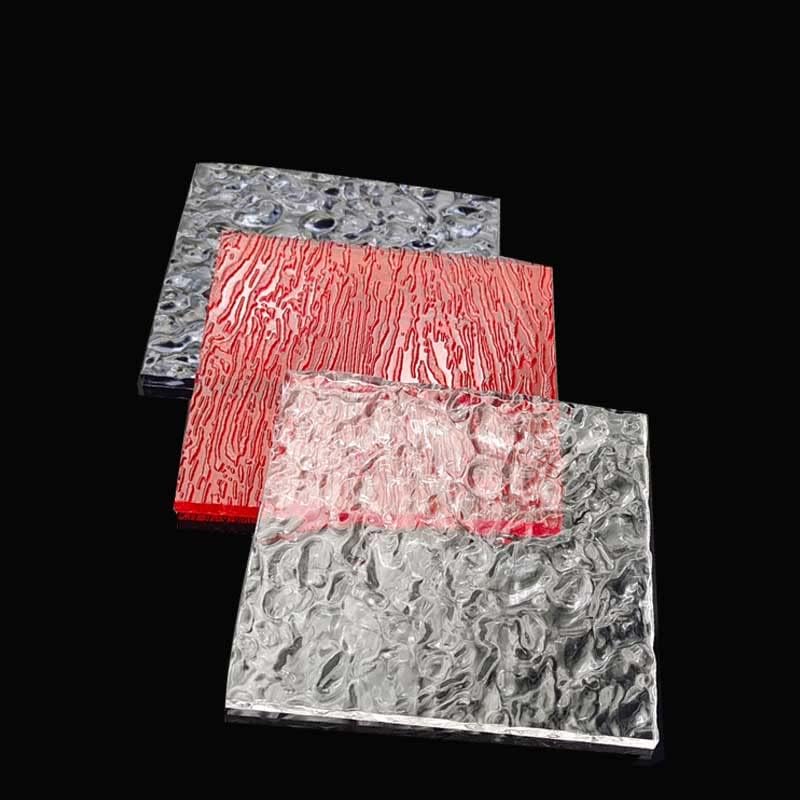 1бр 100 мм * 200 мм и диаметър 5 мм, дебелина на квадратен каменен модел прозрачен цветен акрилен лист пластмасова плоча PMMA плексиглас