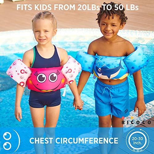 Спасителна жилетка за деца - Плувен жилетка за малки деца, момичета и момчета тегло 20-30-40-50 паунда - Детски плувни жилетки за басейна,