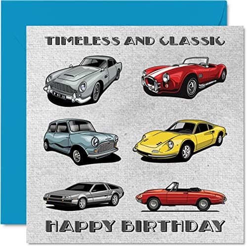 Реколта Картички за рожден Ден за Него - Неподвластные време и Класически автомобили - пощенска Картичка честит рожден Ден на баща ми,