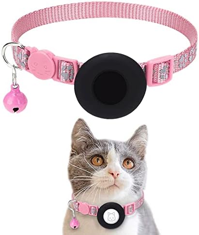 Нашийник за котки с въздушна етикет с шарките на котешки лапи и отделяющимся камбана, Нашийник за котки с въздушна етикет, Отразяваща