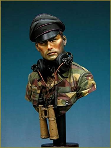 Goodmoel 1/10 Модел Бюст, Немски Командир от Втората Световна война От смола / Комплект за леене под налягане Войник в Разглобено формата