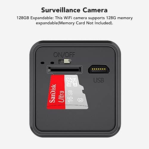Мини Камера за Сигурност GOWENIC X6, Безжична Широка Инфрачервена Камера за наблюдение за домашна сигурност, Малка Уеб камера, с възможност