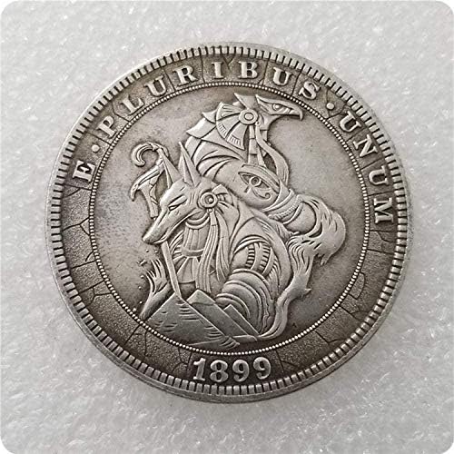 Старинни Занаяти Американската Лутане Монета 1899 Месинг Посеребренный Стар Сребърен Долар Кръгла Сребърна Монета 999