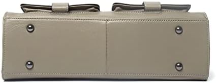 Орехова Корейската версия на Първия слой от телешка кожа, Офис чанта за крайградски пътувания, Кожен портфейл с голям капацитет (Цвят: