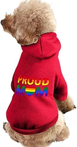 Горда Мама на ЛГБТ-Кучета, една част Риза, Модерен Костюм за Кучета с Кепкой, Аксесоари за Домашни Любимци