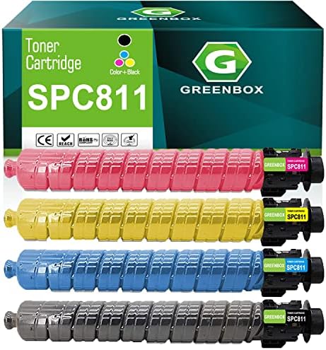 GREENBOX Съвместим 820024 820046 820008 Подмяна на тонер касетата висока доходност за Ricoh C811 за принтер SP C810DN SPC811DNGB-RC-SPC811-810-1B3CGB-RC-SPC811-810-1B3C