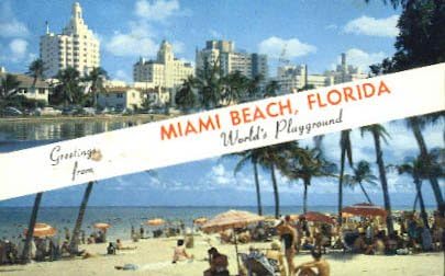 Пощенска картичка от Маями Бийч, Флорида