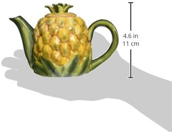 Cg 10334 Коллекционный Чайник под формата на Жълто ананас с Листа Cg 10334