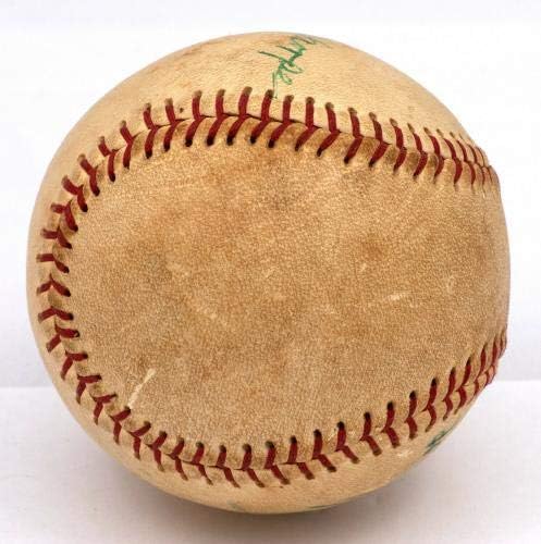 Необикновените Джим Торп и Тай Коб Подписаха Бейзболни PSA DNA COA 1940-те години, с Автограф - Бейзболни топки с автографи