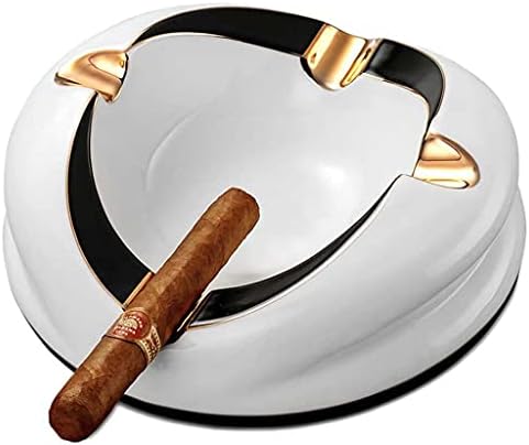 Пепелник за Пури ZXW, Керамично Украса на Хола В Европейски Стил, Голяма 4-те Нагънат Пепелник За Пури, Опаковка в кутия за Подарък (23085