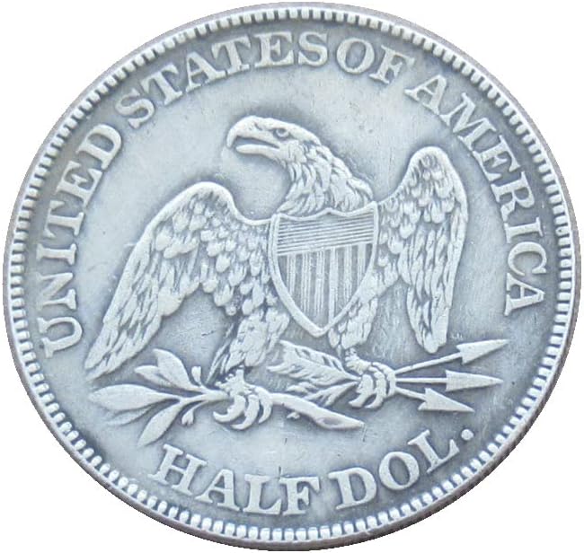 Флаг на САЩ в Полдоллара 1856 Г., сребърно покритие Копие на Възпоменателни монети