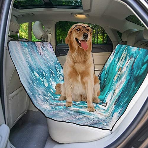 Калъф за седалка кучета ENEVOTX Обичай Мрамор Дизайн, Стил, Художествена Структура Печат Седалките на колата за Кучета Водоустойчив
